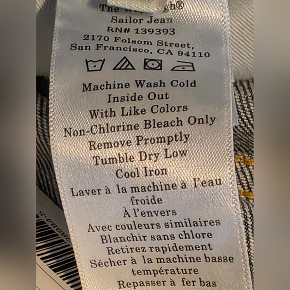 Everlane The Way High Sailor Denim Jean Size 27 NWT - Picture 8 of 9